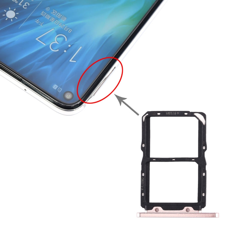 Tiroir Carte SIM + Tiroir Carte SIM pour Huawei Honor 20S, For Huawei Honor 20S, For Huawei Honor 20S (Dark Blue)
