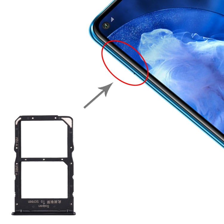 Tiroir Carte SIM + Tiroir Carte NM pour Huawei Nova 5z / Nova 5i Pro
