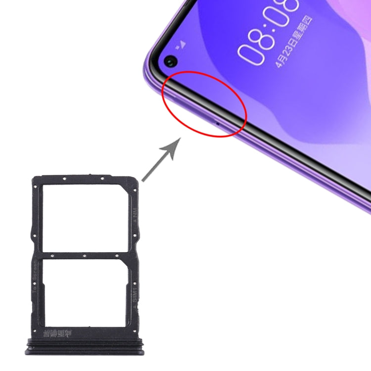 Tiroir Carte SIM + Tiroir Carte NM pour Huawei Honor 30S / Nova 7 SE, For Huawei Honor 30S