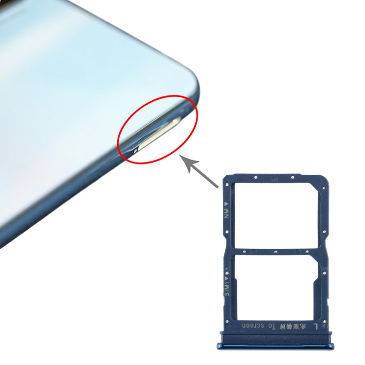 Tiroir Carte SIM + Tiroir Carte NM pour Huawei Honor 20 Lite, For Huawei Honor 20 Lite, For Huawei Honor 20 Lite (Baby Blue)