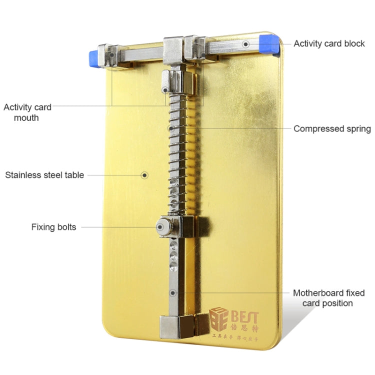 BST- 001C Circuit imprimé en acier inoxydable, à dessouder, support de réparation de PCB, fixations, outil de réparation de téléphones portables