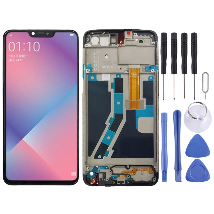Écran LCD et numériseur complet avec cadre pour OPPO A5 / A3s