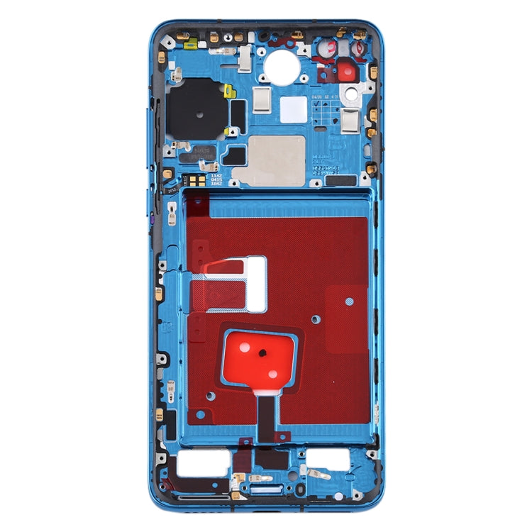 Plaque de lunette de cadre central d'origine avec touches latérales pour Huawei P40