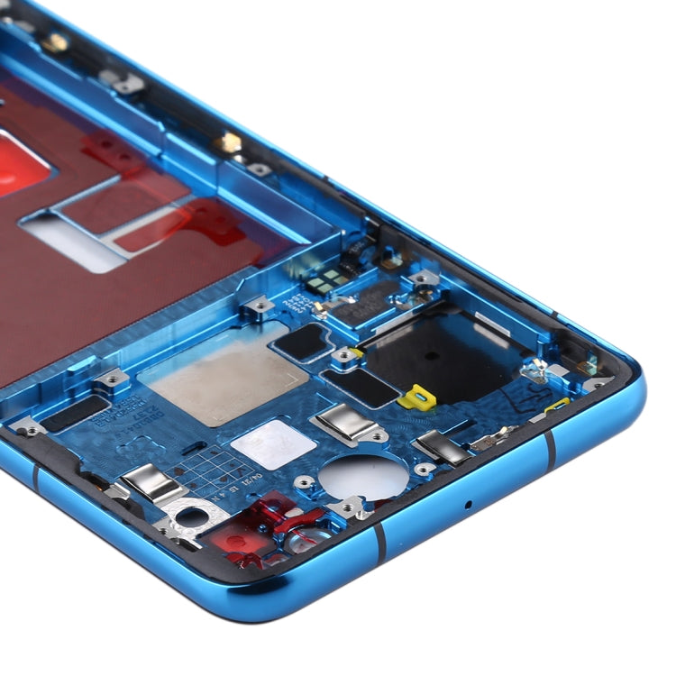 Plaque de lunette de cadre central d'origine avec touches latérales pour Huawei P40