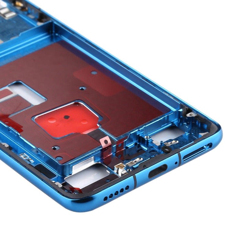 Plaque de lunette de cadre central d'origine avec touches latérales pour Huawei P40