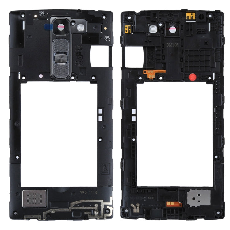 Cadre central pour LG C90 H500, avec sonnerie de haut-parleur, objectif de caméra arrière et bouton d'accueil