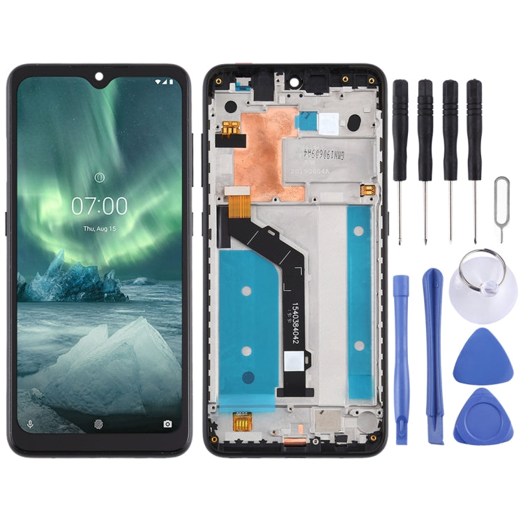 Écran LCD et numériseur complet avec cadre pour Nokia 7.2 TA-1196