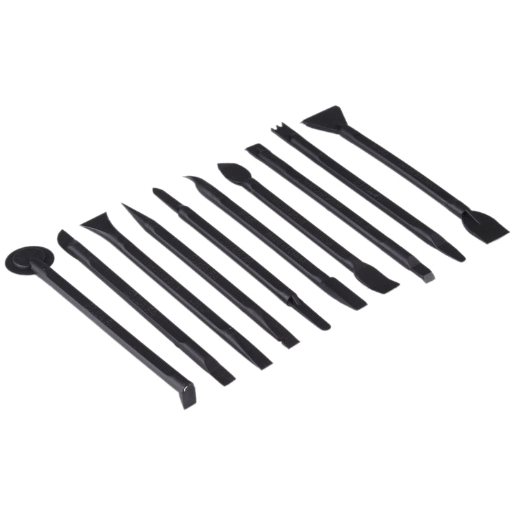 JIAFA JF-857 10 en 1 tiges de démontage Kits d'outils de réparation de pied-de-biche pour téléphone portable/tablette