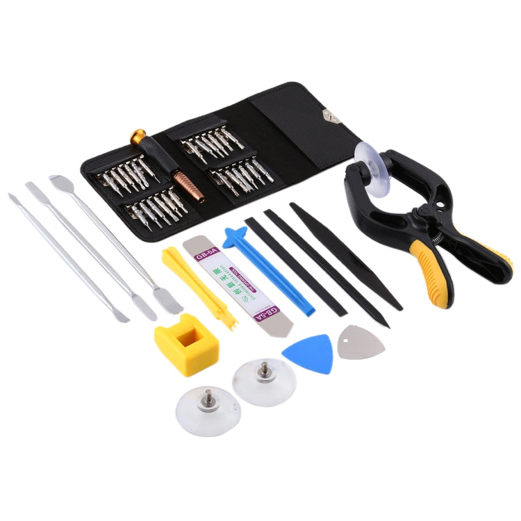 Outils de réparation de démontage de tournevis de pied de biche de téléphone portable 16 en 1