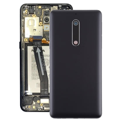 Couvercle arrière de la batterie avec bouton d'alimentation et de Volume, câble flexible et couvercle d'objectif d'appareil photo pour Nokia 5 TA-1024 TA-1027 TA-1044 TA-1053