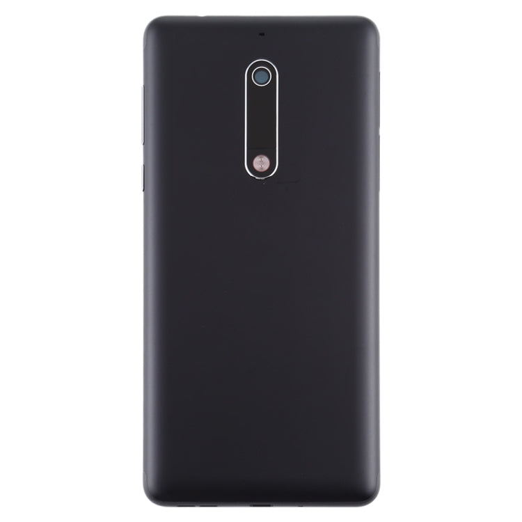 Couvercle arrière de la batterie avec bouton d'alimentation et de Volume, câble flexible et couvercle d'objectif d'appareil photo pour Nokia 5 TA-1024 TA-1027 TA-1044 TA-1053