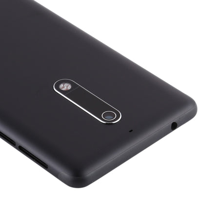 Couvercle arrière de la batterie avec bouton d'alimentation et de Volume, câble flexible et couvercle d'objectif d'appareil photo pour Nokia 5 TA-1024 TA-1027 TA-1044 TA-1053