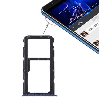Tiroir Carte SIM + Tiroir Carte SIM / Tiroir Carte Micro SD pour Huawei Honor Play 7X, For Honor Play 7X, For Huawei Play 7X