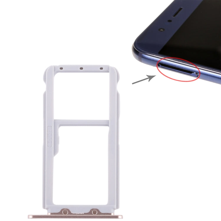 Tiroir Carte SIM + Tiroir Carte SIM / Tiroir Carte Micro SD pour Huawei Honor V9, For Honor V9, For Huawei V9