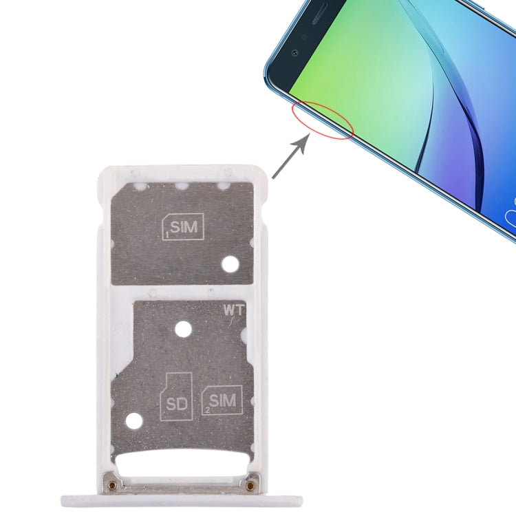 2 Tiroir Carte SIM / Tiroir Carte Micro SD pour Huawei Enjoy 6 / AL00