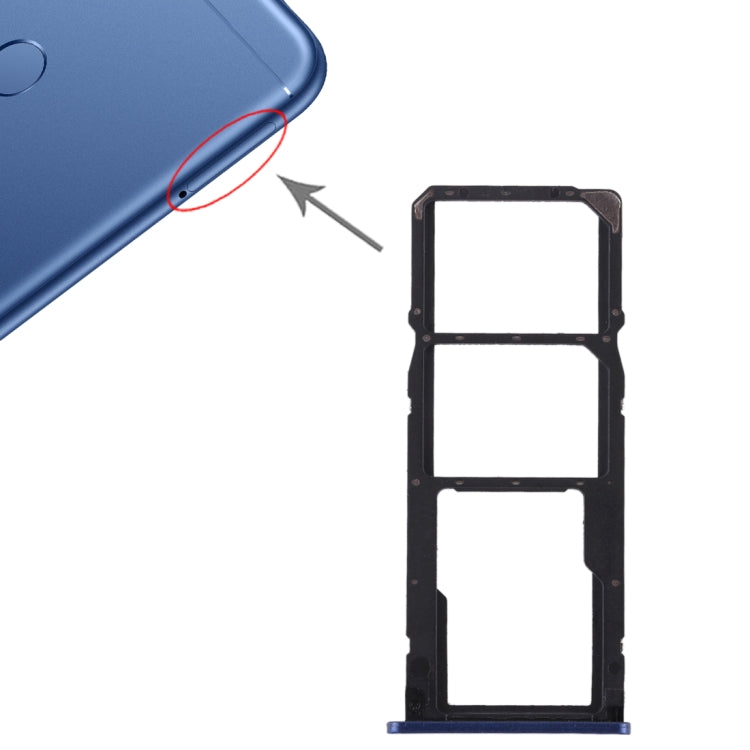 2 Tiroir Carte SIM + Tiroir Carte Micro SD pour Huawei Honor Play 7C, For Huawei Play 7C, For Honor Play 7C
