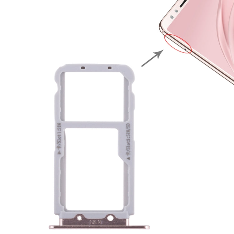 2 Tiroir Carte SIM / Tiroir Carte Micro SD pour Huawei Nova 2s
