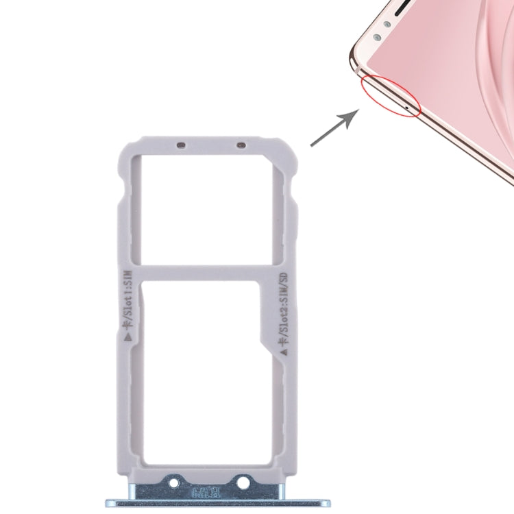 2 Tiroir Carte SIM / Tiroir Carte Micro SD pour Huawei Nova 2s