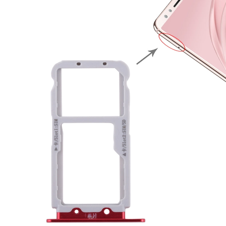 2 Tiroir Carte SIM / Tiroir Carte Micro SD pour Huawei Nova 2s