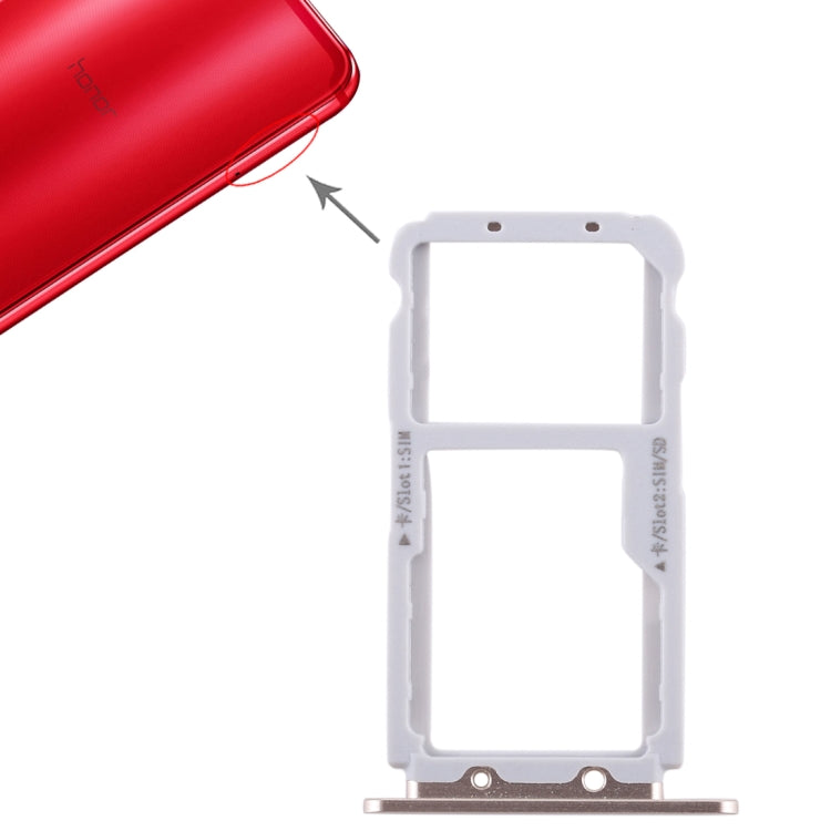 Tiroir Carte SIM + Tiroir Carte SIM / Carte Micro SD pour Huawei Honor View 10 / V10, For Honor V10, For Huawei View 10 / V10, For Honor View 10 / V10