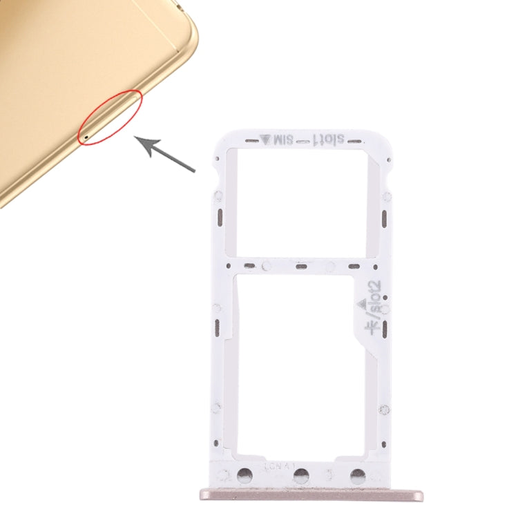 Tiroir Carte SIM + Tiroir Carte SIM / Carte Micro SD pour Huawei Enjoy 7