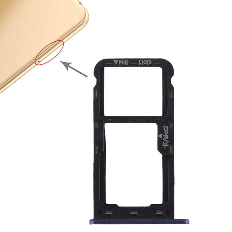 Tiroir Carte SIM + Tiroir Carte SIM / Carte Micro SD pour Huawei Enjoy 7