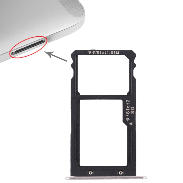Tiroir Carte SIM + Tiroir Carte SIM / Carte Micro SD pour Huawei G8, For Huawei G8
