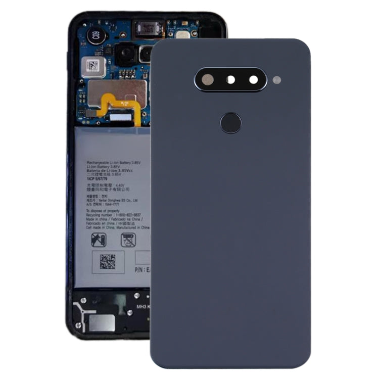 Couvercle arrière de batterie d'origine avec couvercle d'objectif d'appareil photo pour LG Q70/LM-Q730N (version KR)