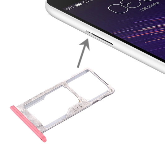 Pour Meizu Meilan Plateau de carte SIM + SIM / Micro SD en métal