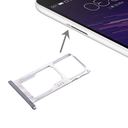 Pour Meizu Meilan Plateau de carte SIM + SIM / Micro SD en métal