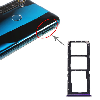 Pour OPPO Realme 5 Pro / Q Plateau de carte SIM + Plateau de carte SIM + Plateau de carte Micro SD, For OPPO Realme 5 Pro / Q