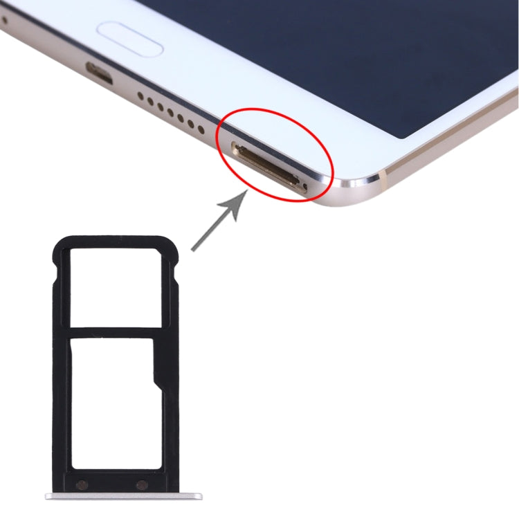 Tiroir Carte SIM + Tiroir Carte Micro SD pour Huawei MediaPad M3 8.4 (Version 4G)