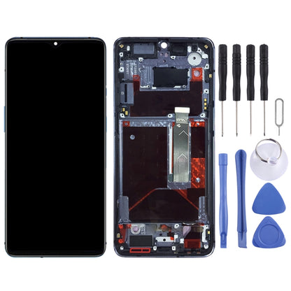 Pour OnePlus 7T HD1901 HD1903 HD1900 HD1905 numériseur assemblage complet avec cadre écran LCD OEM, For OnePlus 7T(AMOLED)