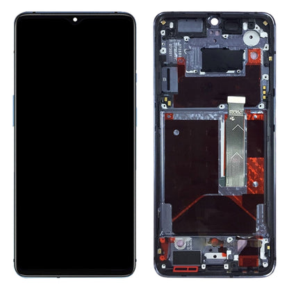 Pour OnePlus 7T HD1901 HD1903 HD1900 HD1905 numériseur assemblage complet avec cadre écran LCD OEM, For OnePlus 7T(AMOLED)