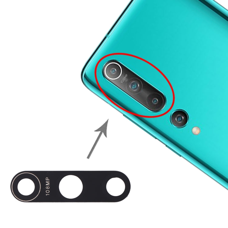 Objectif de caméra arrière 10 PCS pour Xiaomi Mi 10 5G