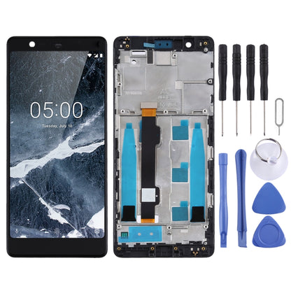Écran LCD et numériseur assemblage complet avec cadre pour Nokia 5.1 TA-1061 TA-1075 TA-1076 TA-1088 TA-1081