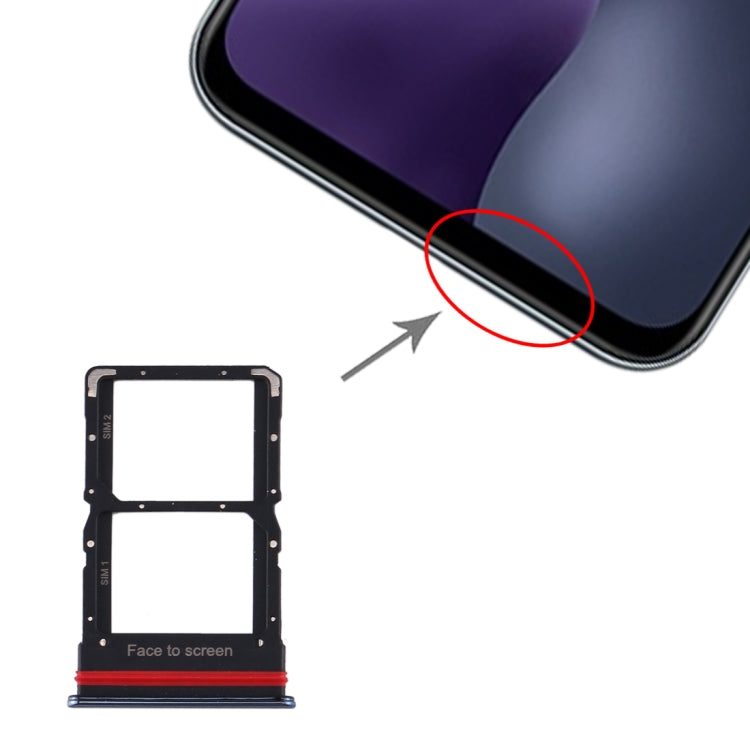 Tiroir Carte SIM + Tiroir Carte SIM pour Xiaomi Mi 10 Lite 5G