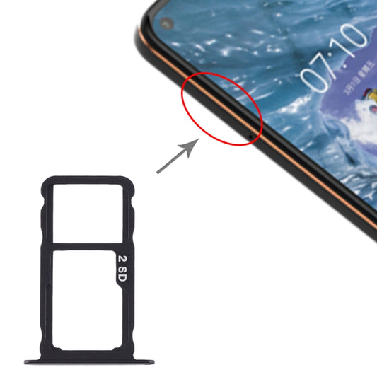 Plateau de carte SIM d'origine + plateau de carte SIM/plateau de carte Micro SD pour Nokia X71/TA-1172 TA-1167 TA-1188