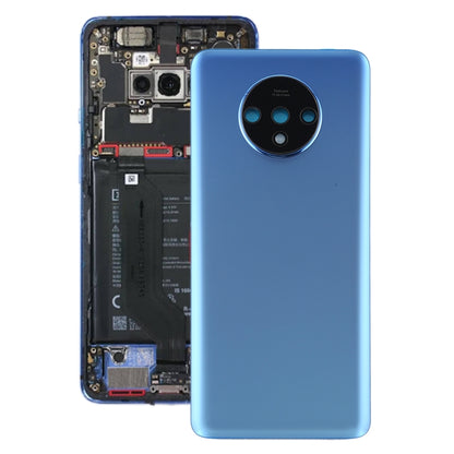 Couvercle arrière de batterie d'origine pour OnePlus 7T, avec couvercle d'objectif d'appareil photo
