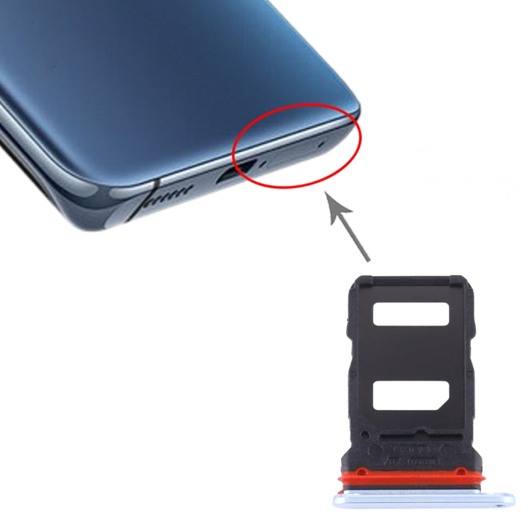 Pour Vivo X50 Pro Plateau de carte SIM + Plateau de carte SIM