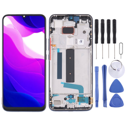 Écran LCD de matériau AMOLED d'origine et assemblage complet de numériseur avec cadre pour Xiaomi Mi 10 Lite 5G