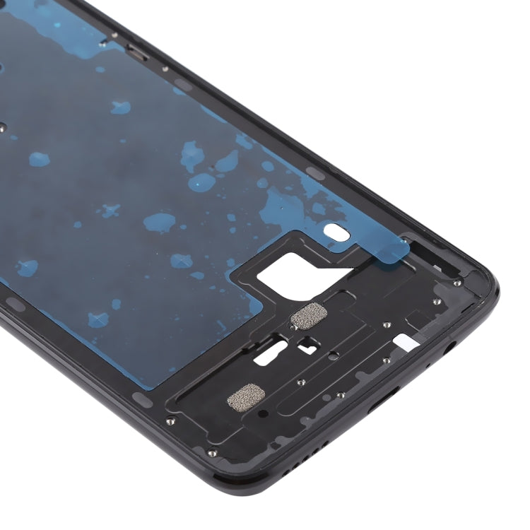 Pour OnePlus 6, boîtier avant, cadre LCD, plaque de lunette avec touches latérales