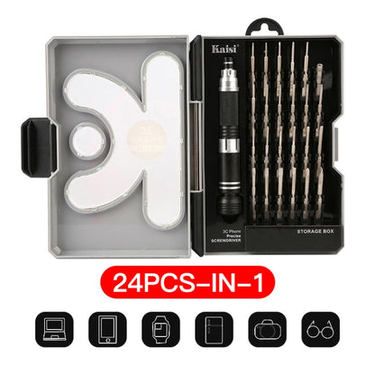 Kaisi KS-1726 Jeu de tournevis de précision multifonctionnel 24 en 1