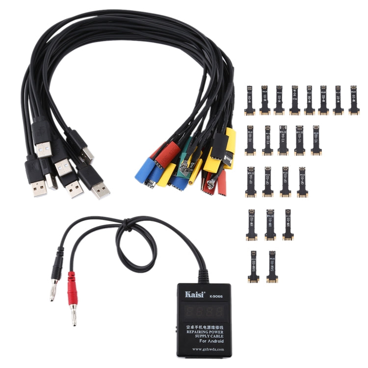 Kaisi K-9066 câble d'alimentation de maintenance de téléphone portable Protection intégrée contre les courts-circuits pour Huawei, Samsung, Xiaomi, OPPO, VIVO etc.