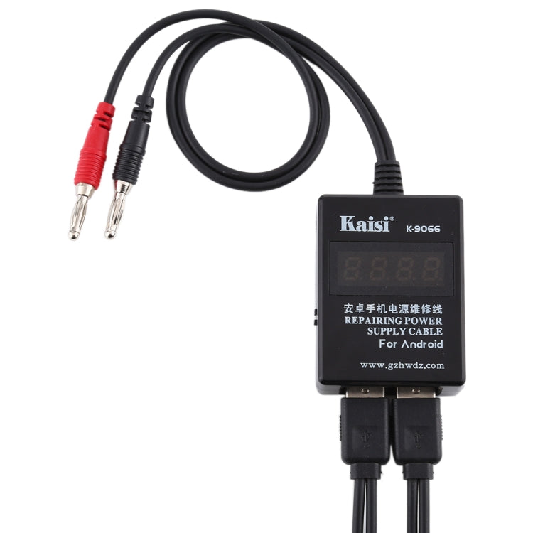 Kaisi K-9066 câble d'alimentation de maintenance de téléphone portable Protection intégrée contre les courts-circuits pour Huawei, Samsung, Xiaomi, OPPO, VIVO etc.