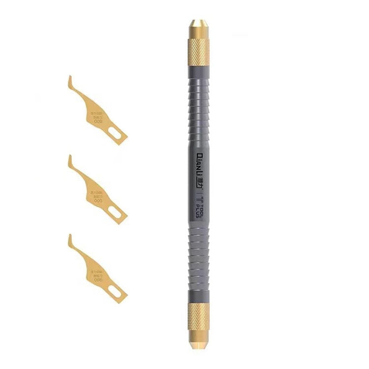QIANLI 008 couteau multifonctionnel CPU IC dissolvant de colle lame fine carte mère puce BGA couteau de nettoyage de colle