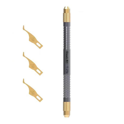 QIANLI 008 couteau multifonctionnel CPU IC dissolvant de colle lame fine carte mère puce BGA couteau de nettoyage de colle