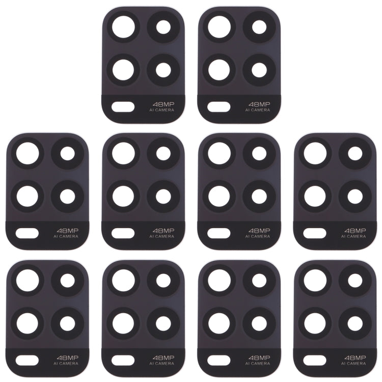 Objectif de caméra arrière 10 PCS pour Xiaomi Mi 10 Lite 5G
