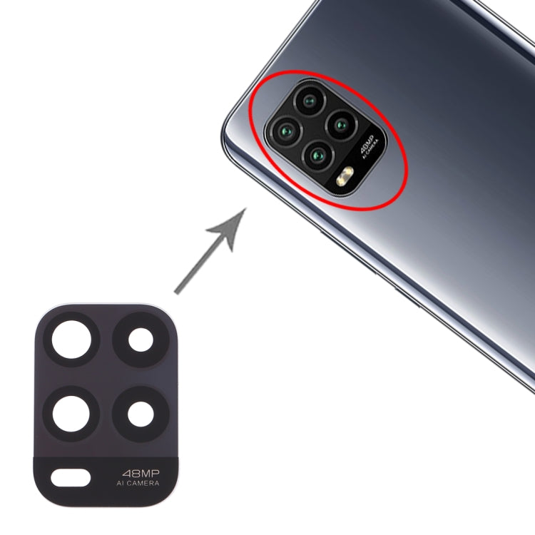 Objectif de caméra arrière 10 PCS pour Xiaomi Mi 10 Lite 5G