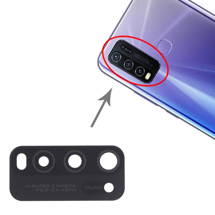 Objectif de caméra arrière pour Vivo Y50 1935, V1965A / Vivo Y30 1938, 10 pièces